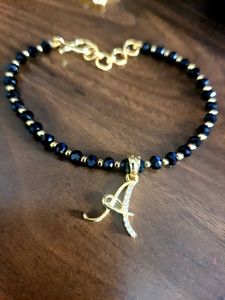 Braclelet With Stone Studded Initials