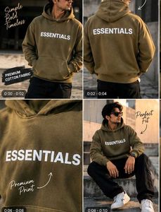 Brown Essentials Hoodie