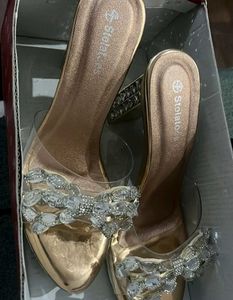 Embellished Wedge Sandals