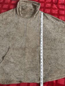 Zara Knit Cowl Neck Pocket Top