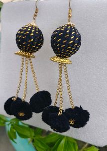 Designer Jhumka &amp; Tassel Earrings Set