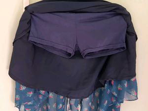 Brand New Floral Blue Skirt