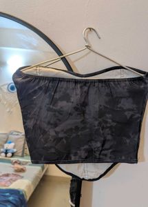 Womens Grey Corset Top