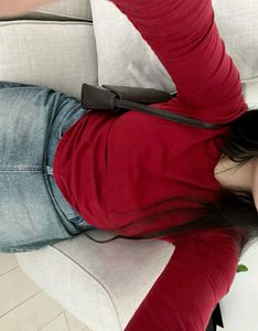 red Long Sleeve Top