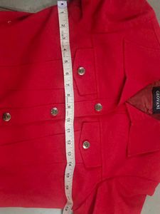 Red Cropped Jacket