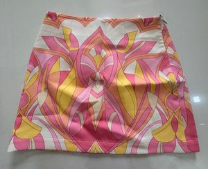 Retro Print Mini Skirt