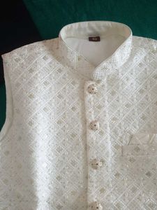 new👌📣Elegant White Nehru Jacket