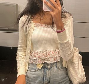 Pretty Floral Detail Top
