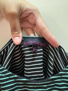 Striped Long Sleeve Crop Top