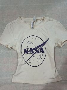 fitted NASA Graphic T-Shirt