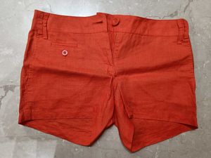 Mango -Chic Orange Shorts