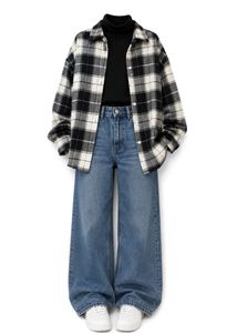 Classic Black &amp; White Checkered Shirt