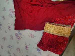 Red Embroidered Blouse