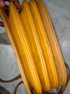 Tan Crossbody Exotic Bag with Silver Clasp