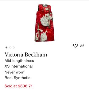 Red vintage dress