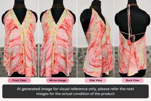 Boho Halter Neck Tie-Up Top Size S-M-L