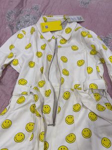 Happy Face Print Dress