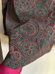 Paisley Print Long Sleeve Blouse