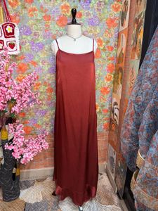 Elegant Satin Maxi Dress