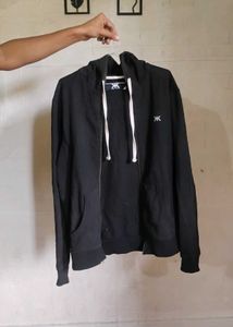 Black Zip-Up Hoodie