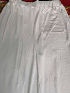 BLUTEX set of two white and blue Flowing Palazzo