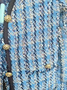 Tweed Jacket With Gold Botton Details