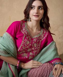 Elegant Pink Kurta Set with Dupatta