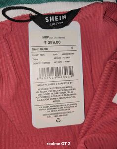 Shein Fitted Halter Tie-Up Neck Contrast Top