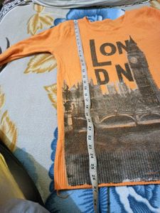 Orange Woolen Top