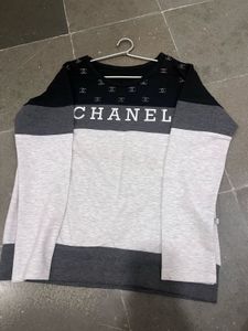 Chanel Inspired Colorblock Sweatshirt