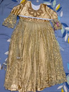 Elegant Golden Ethnic Gown