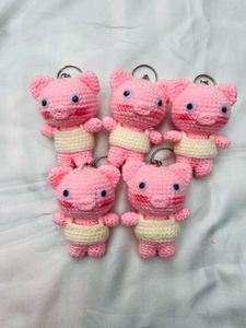 Handmade Crochet Animal Keychains