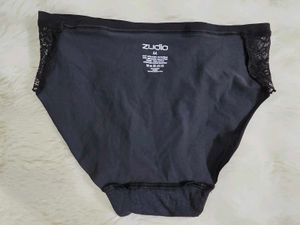 Zudio Black Lace Trim Bra &amp; Brief Set