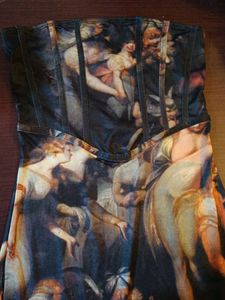 Newme roman off shoulder dress