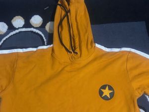 Mustard Hoodie with Star Detail