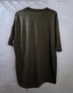 Green Graphic T-Shirt with Smiley Faces