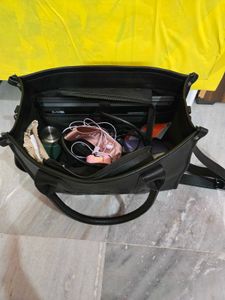 Like New Classic Black Tote Bag