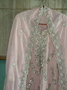 Stunning Pink Embroidered Lehenga Choli