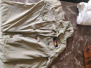 Stylish Khaki Kurta Set with Frayed Detail