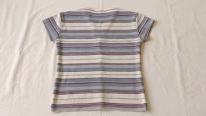 Striped Button-Up Knit Top