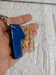 Resin N latter Keychain