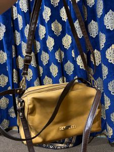 Caprese Merly Satchel Yellow Bag