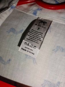 white shirt with zebra print