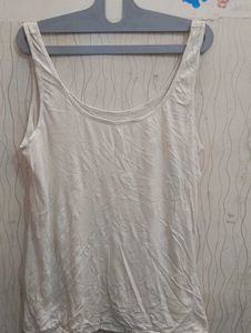 Ribbed Cream Tank Top