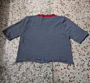 Striped T-Shirt crop