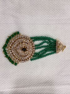 Emerald Beaded Jewellery Set