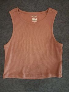 Ribbed Cropped Tank Top