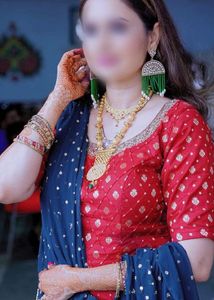 Designer Red Ethnic Blouse
