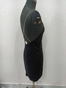 Black Crushed Velve dress 34 to 36 inch