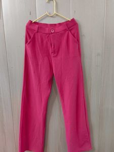 Vibrant Pink Wide Leg Pants